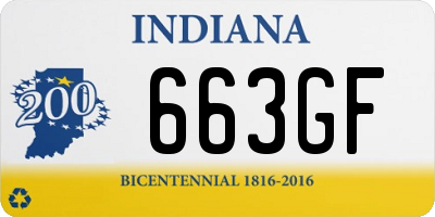 IN license plate 663GF