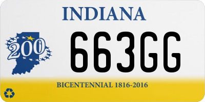IN license plate 663GG