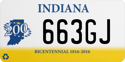 IN license plate 663GJ