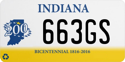 IN license plate 663GS