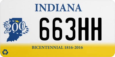 IN license plate 663HH