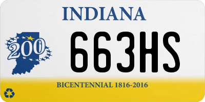 IN license plate 663HS