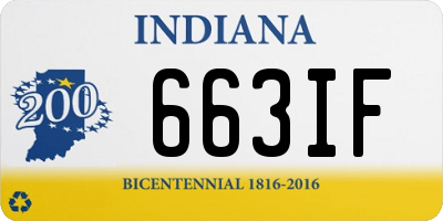 IN license plate 663IF