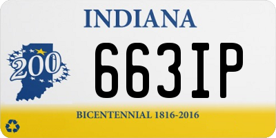 IN license plate 663IP