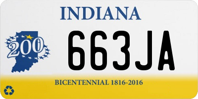 IN license plate 663JA