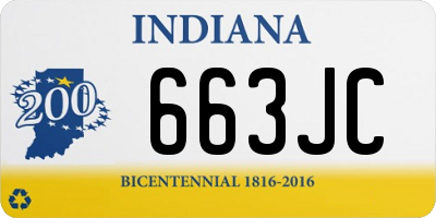 IN license plate 663JC