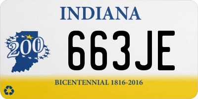 IN license plate 663JE