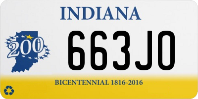 IN license plate 663JO