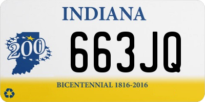 IN license plate 663JQ