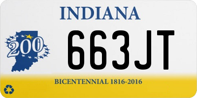 IN license plate 663JT