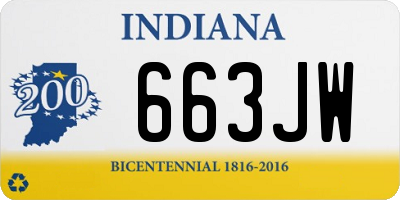 IN license plate 663JW