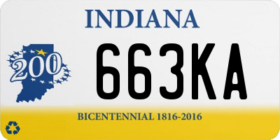 IN license plate 663KA