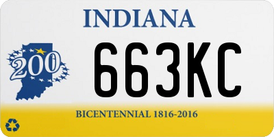 IN license plate 663KC