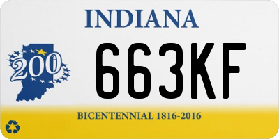 IN license plate 663KF