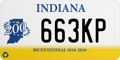 IN license plate 663KP