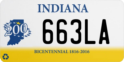 IN license plate 663LA