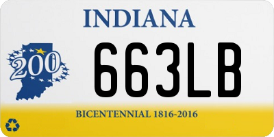 IN license plate 663LB