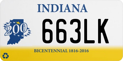 IN license plate 663LK