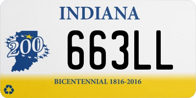 IN license plate 663LL