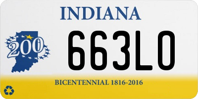 IN license plate 663LO