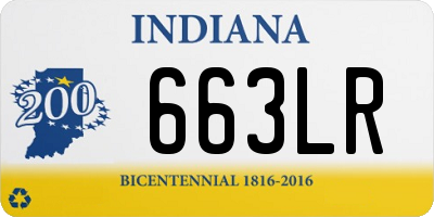 IN license plate 663LR