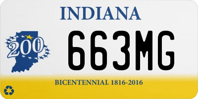 IN license plate 663MG