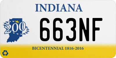 IN license plate 663NF