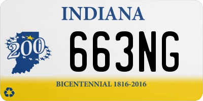 IN license plate 663NG