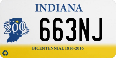 IN license plate 663NJ