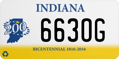 IN license plate 663OG