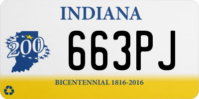 IN license plate 663PJ