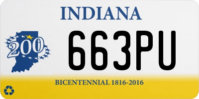 IN license plate 663PU