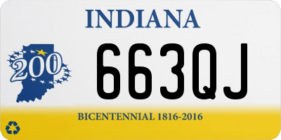 IN license plate 663QJ