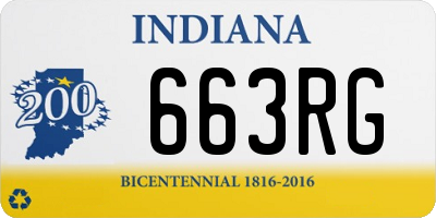 IN license plate 663RG