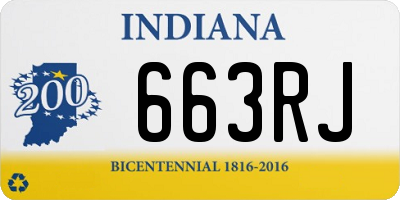 IN license plate 663RJ