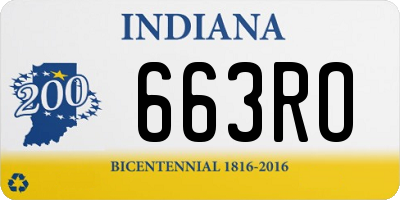 IN license plate 663RO