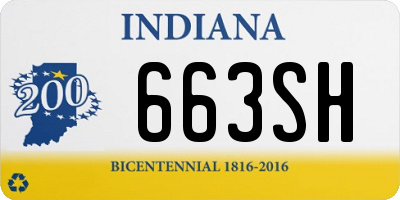 IN license plate 663SH