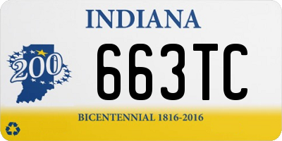 IN license plate 663TC