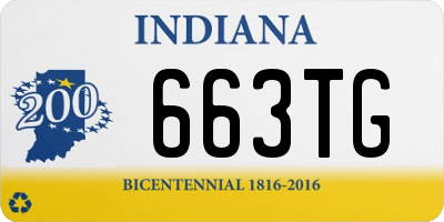 IN license plate 663TG