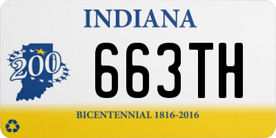 IN license plate 663TH