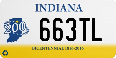 IN license plate 663TL