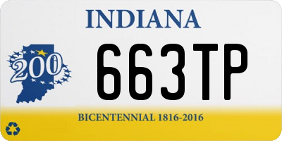 IN license plate 663TP