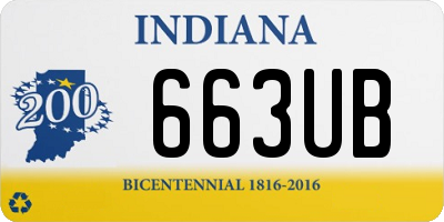 IN license plate 663UB