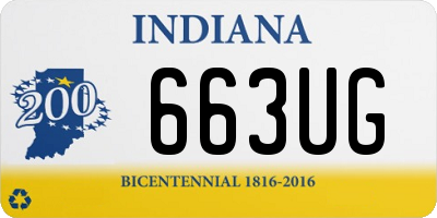 IN license plate 663UG