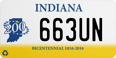 IN license plate 663UN