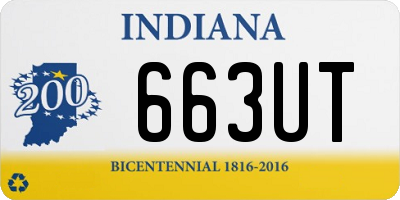IN license plate 663UT