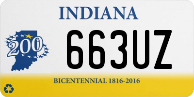 IN license plate 663UZ