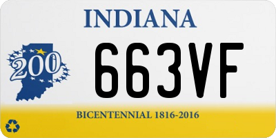 IN license plate 663VF