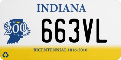 IN license plate 663VL