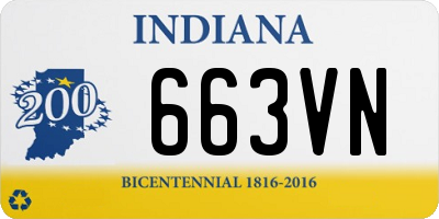 IN license plate 663VN